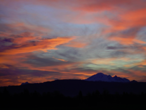 A winter sunrise from the A Rocha (NW Washington) Field Study Center.